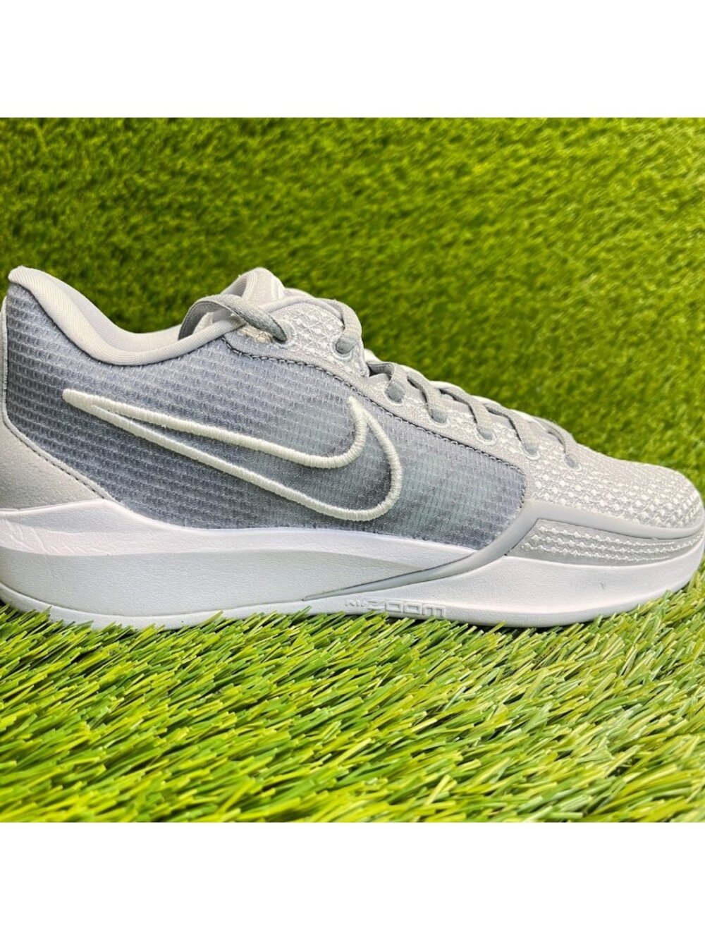 Nike Sabrina 1 TB Womens Size 6 Wolf Gray Athletic Basketball Shoes Sneakers